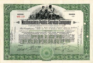 Northeastern Public Service Co. - Stock Certificate